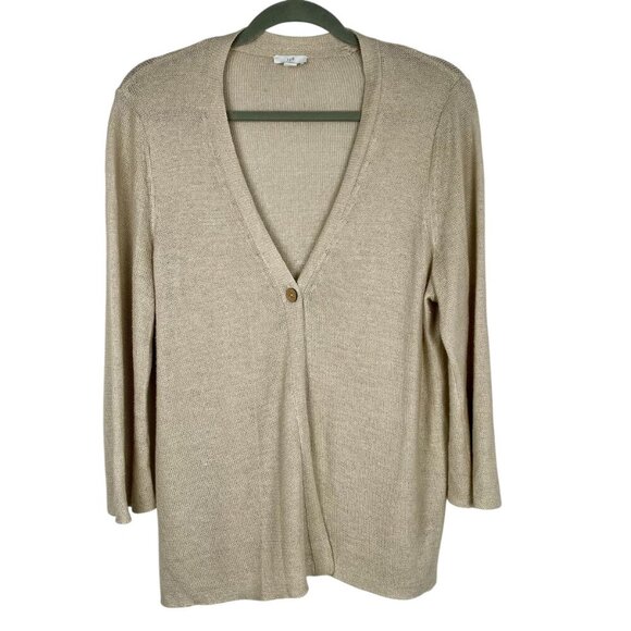 J. Jill Tan Cardigan Sweater - Picture 16 of 16